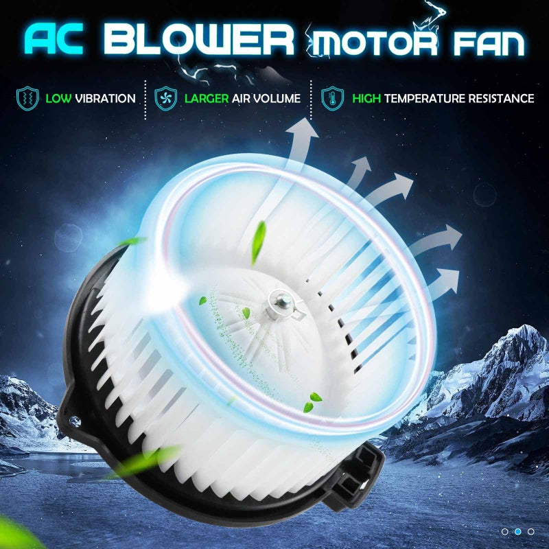 ILONPA HVAC Blower Motor Fan Assembly for 2001-2007 Toyota Sequoia, 2004-2006 Toyota Tundra 87103-0C022 700063 Air Conditioning Blower Motor with Fan Cage - Image 2